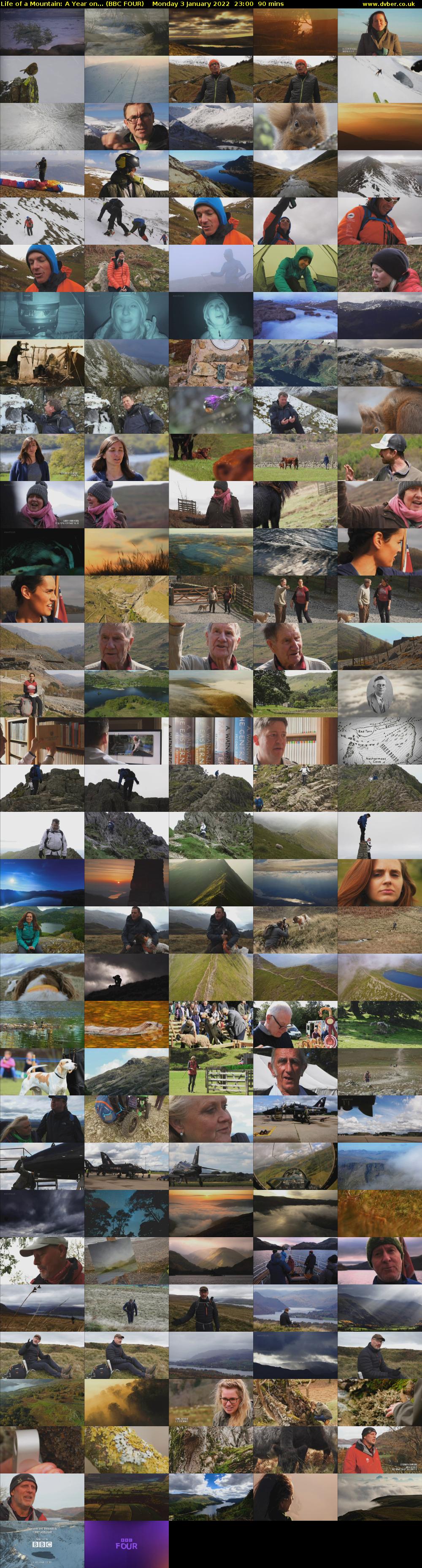 Life of a Mountain: A Year on... (BBC FOUR) Monday 3 January 2022 23:00 - 00:30