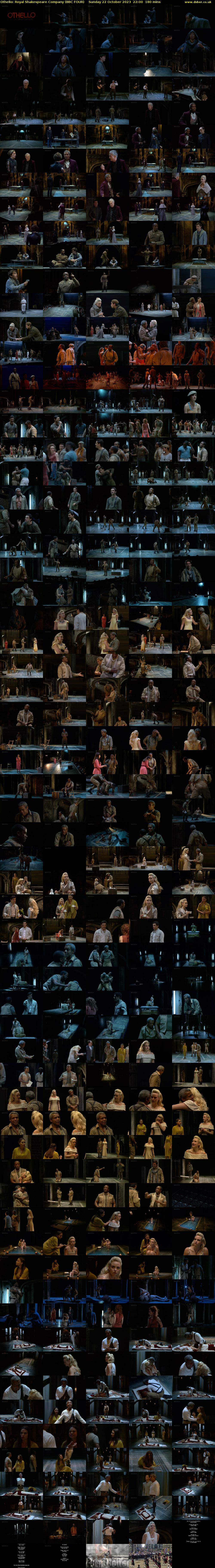 Othello: Royal Shakespeare Company (BBC FOUR) Sunday 22 October 2023 22:00 - 01:00