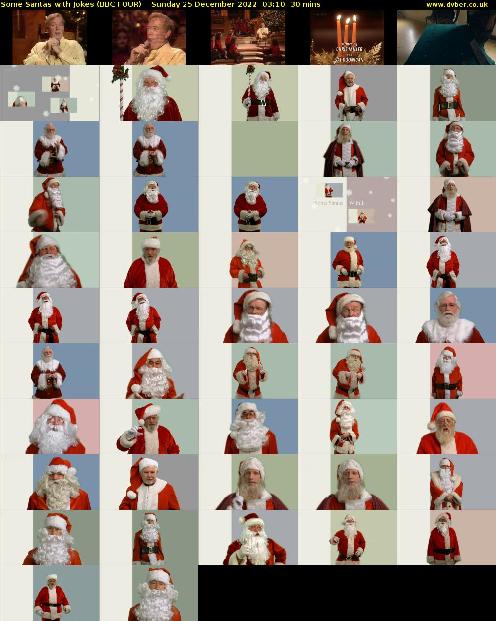 Some Santas with Jokes (BBC FOUR) Sunday 25 December 2022 03:10 - 03:40