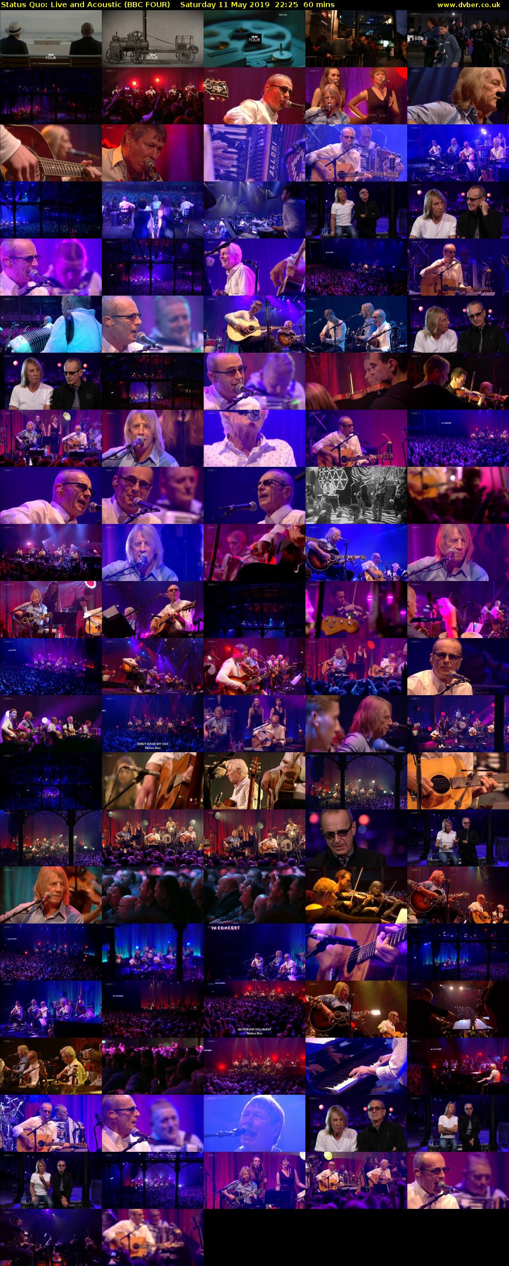Status Quo: Live and Acoustic (BBC FOUR) Saturday 11 May 2019 22:25 - 23:25