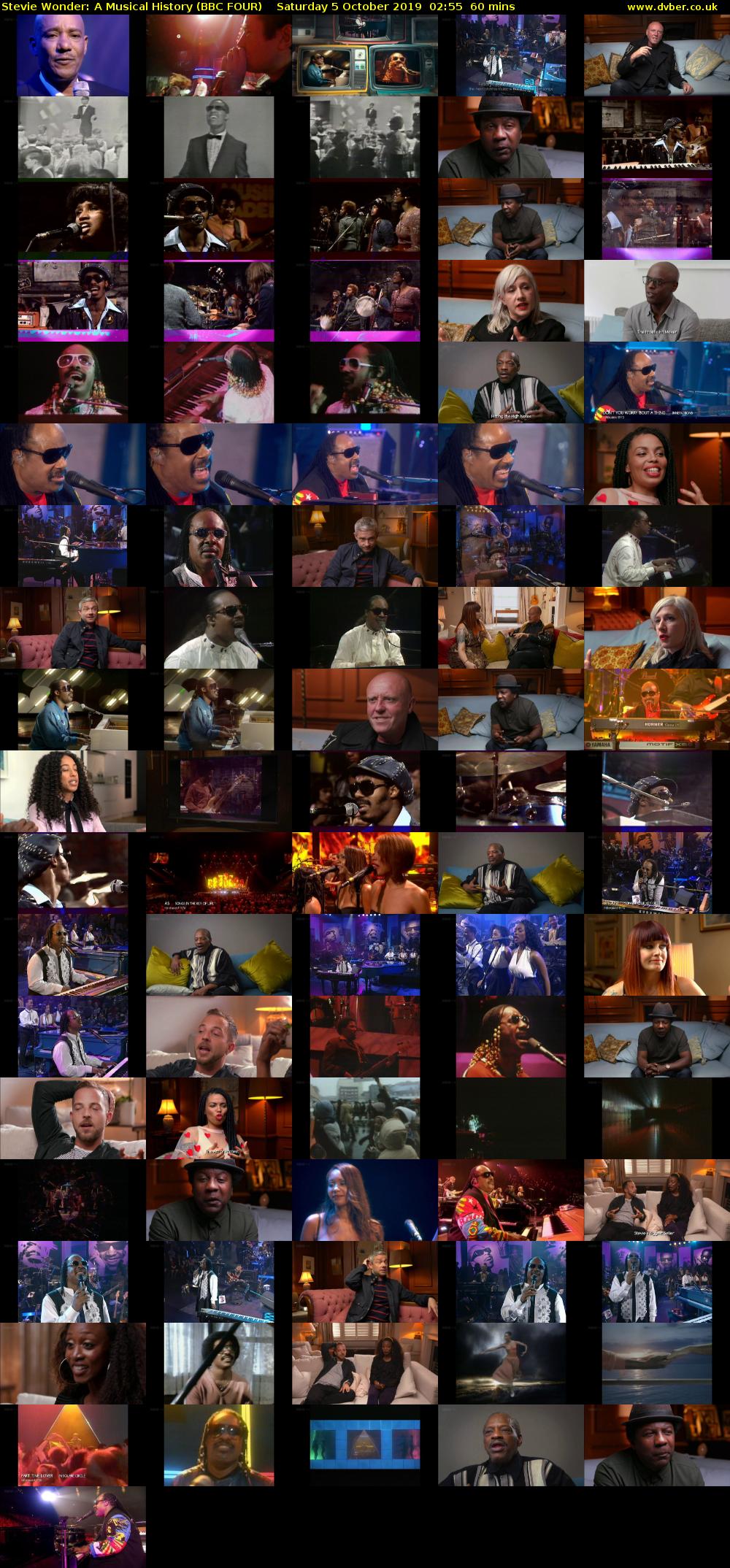 Stevie Wonder: A Musical History (BBC FOUR) Saturday 5 October 2019 02:55 - 03:55