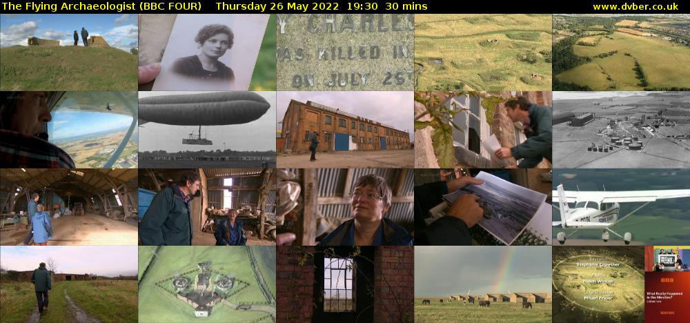 The Flying Archaeologist (BBC FOUR) Thursday 26 May 2022 19:30 - 20:00