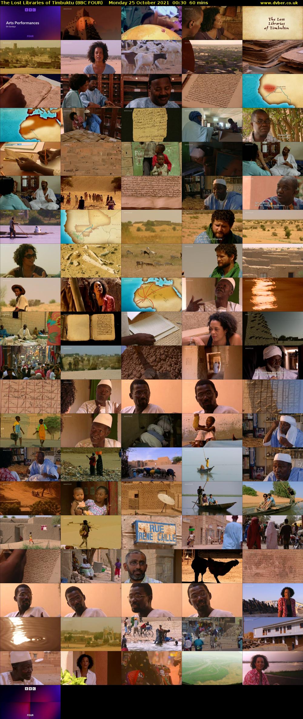 The Lost Libraries of Timbuktu (BBC FOUR) Monday 25 October 2021 00:30 - 01:30