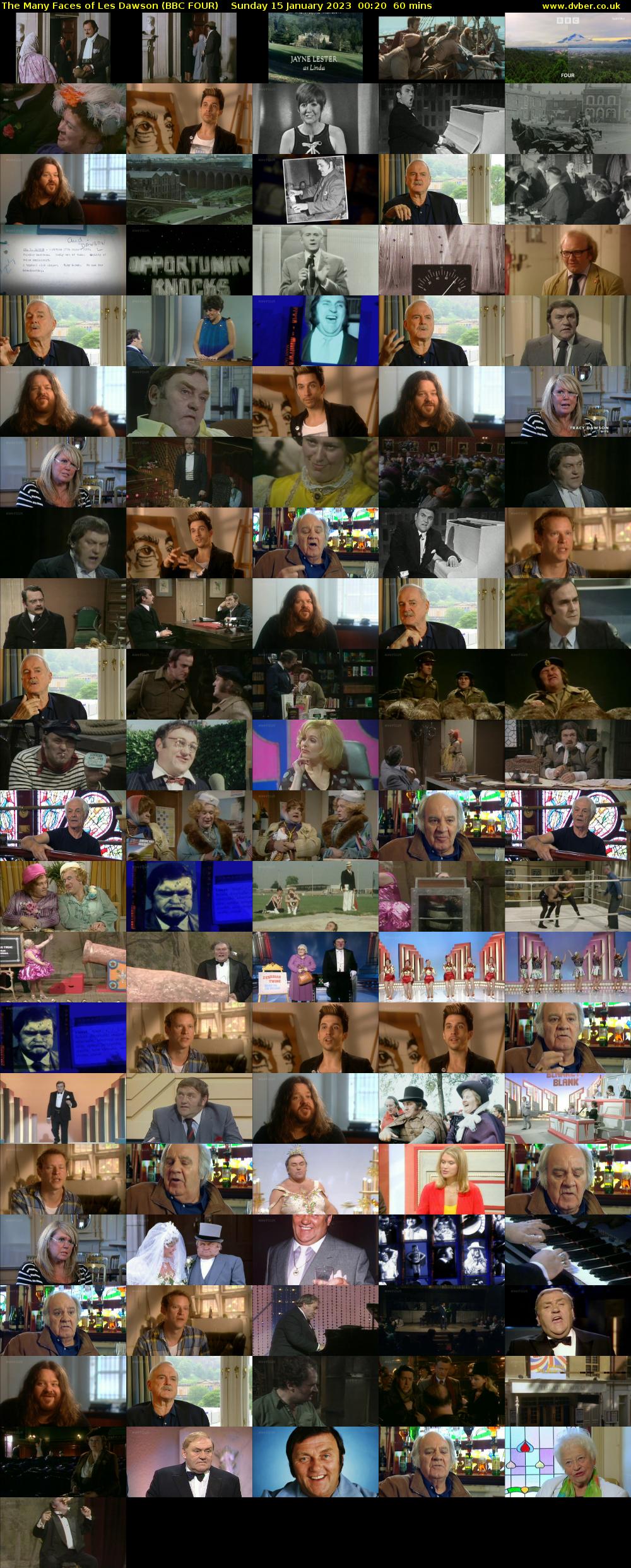 The Many Faces of Les Dawson (BBC FOUR) Sunday 15 January 2023 00:20 - 01:20