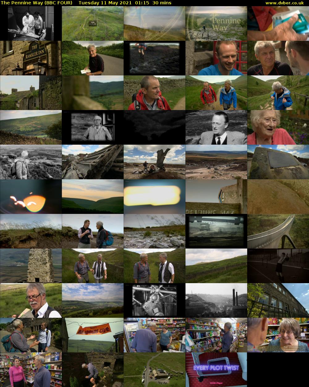 The Pennine Way (BBC FOUR) Tuesday 11 May 2021 01:15 - 01:45