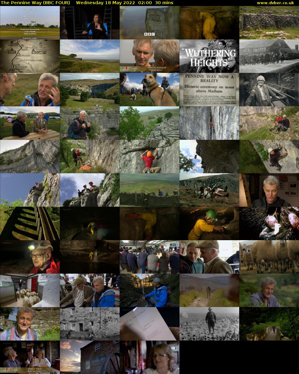 The Pennine Way (BBC FOUR) Wednesday 18 May 2022 02:00 - 02:30