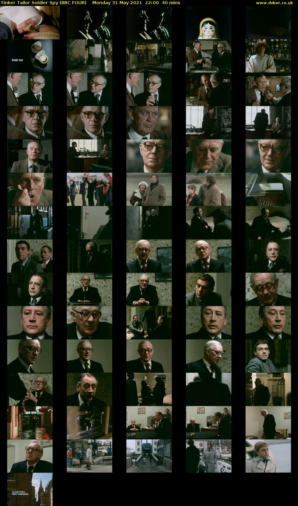 Tinker Tailor Soldier Spy (BBC FOUR) Monday 31 May 2021 22:00 - 22:40