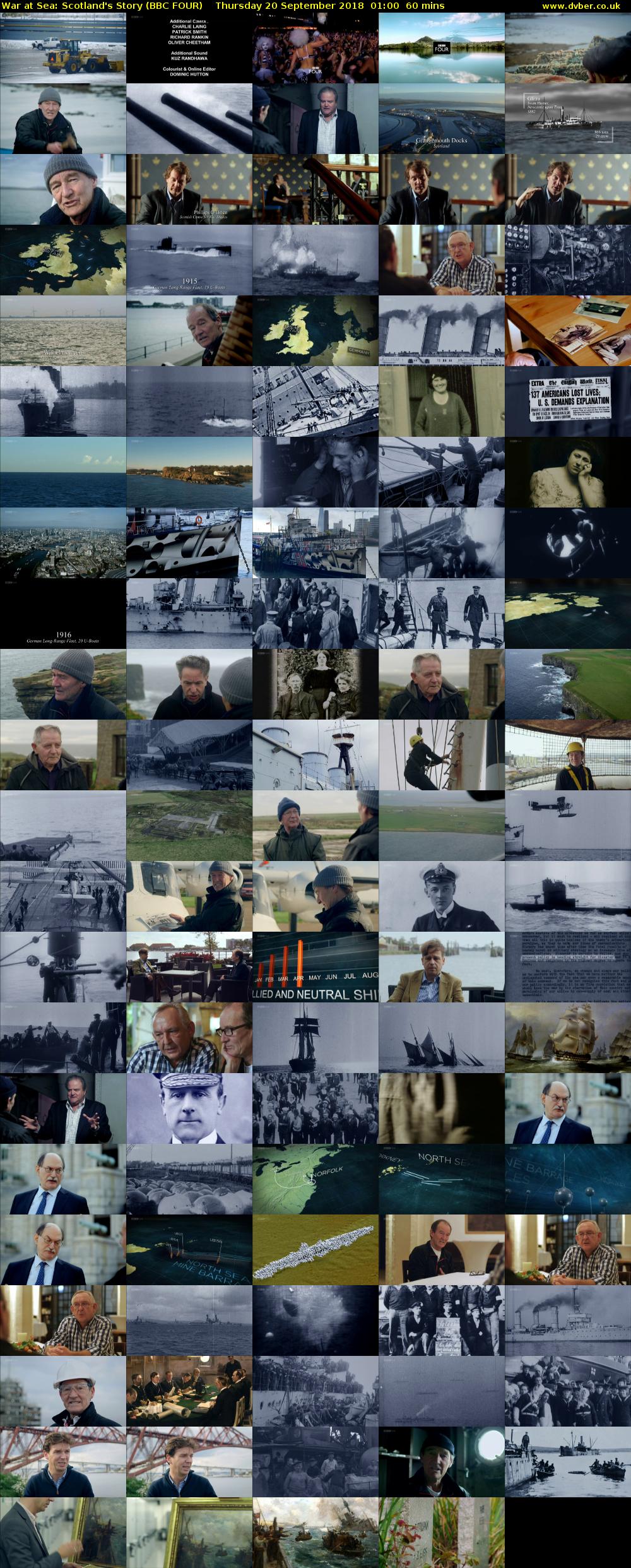 War at Sea: Scotland's Story (BBC FOUR) Thursday 20 September 2018 01:00 - 02:00