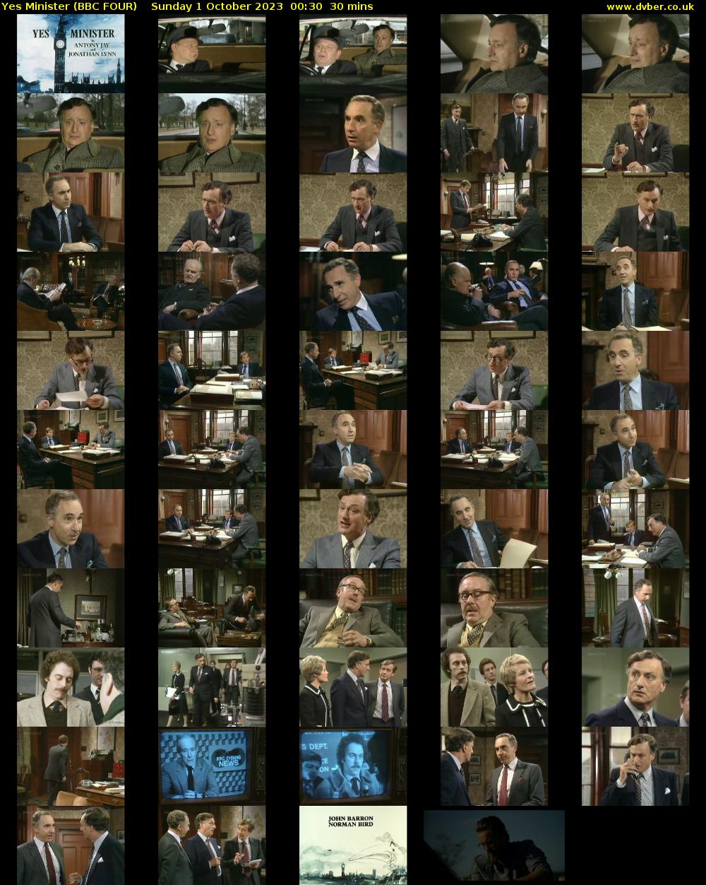Yes Minister (BBC FOUR) Sunday 1 October 2023 00:30 - 01:00
