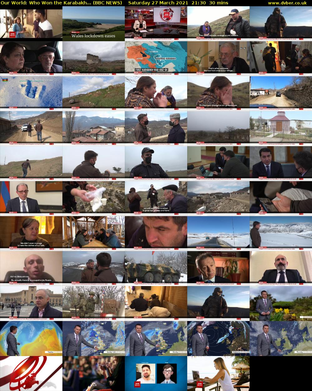 Our World: Who Won the Karabakh... (BBC NEWS) Saturday 27 March 2021 21:30 - 22:00