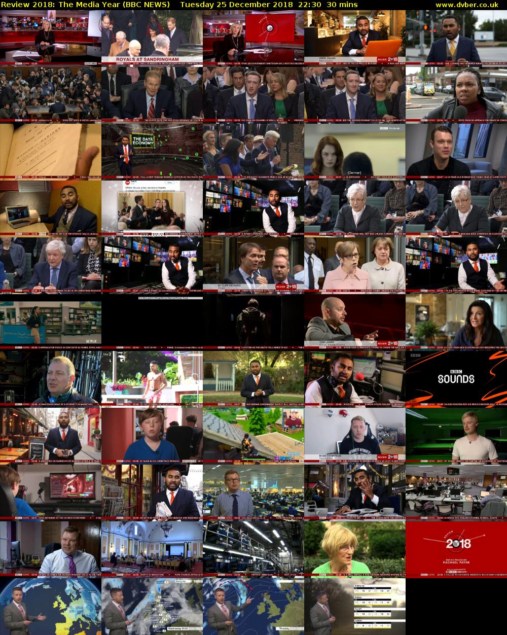 Review 2018: The Media Year (BBC NEWS) Tuesday 25 December 2018 22:30 - 23:00