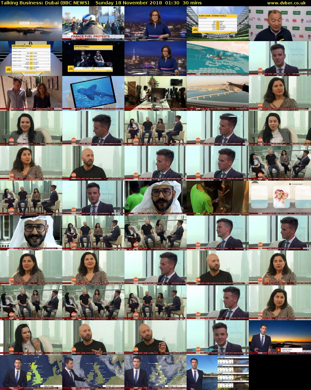 Talking Business: Dubai (BBC NEWS) Sunday 18 November 2018 01:30 - 02:00