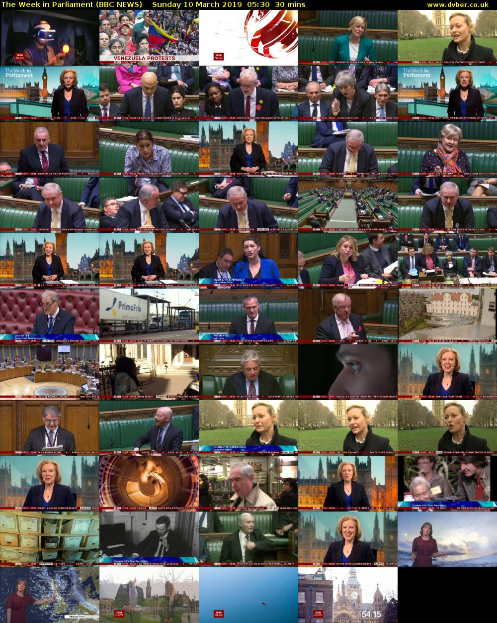 The Week in Parliament (BBC NEWS) Sunday 10 March 2019 05:30 - 06:00