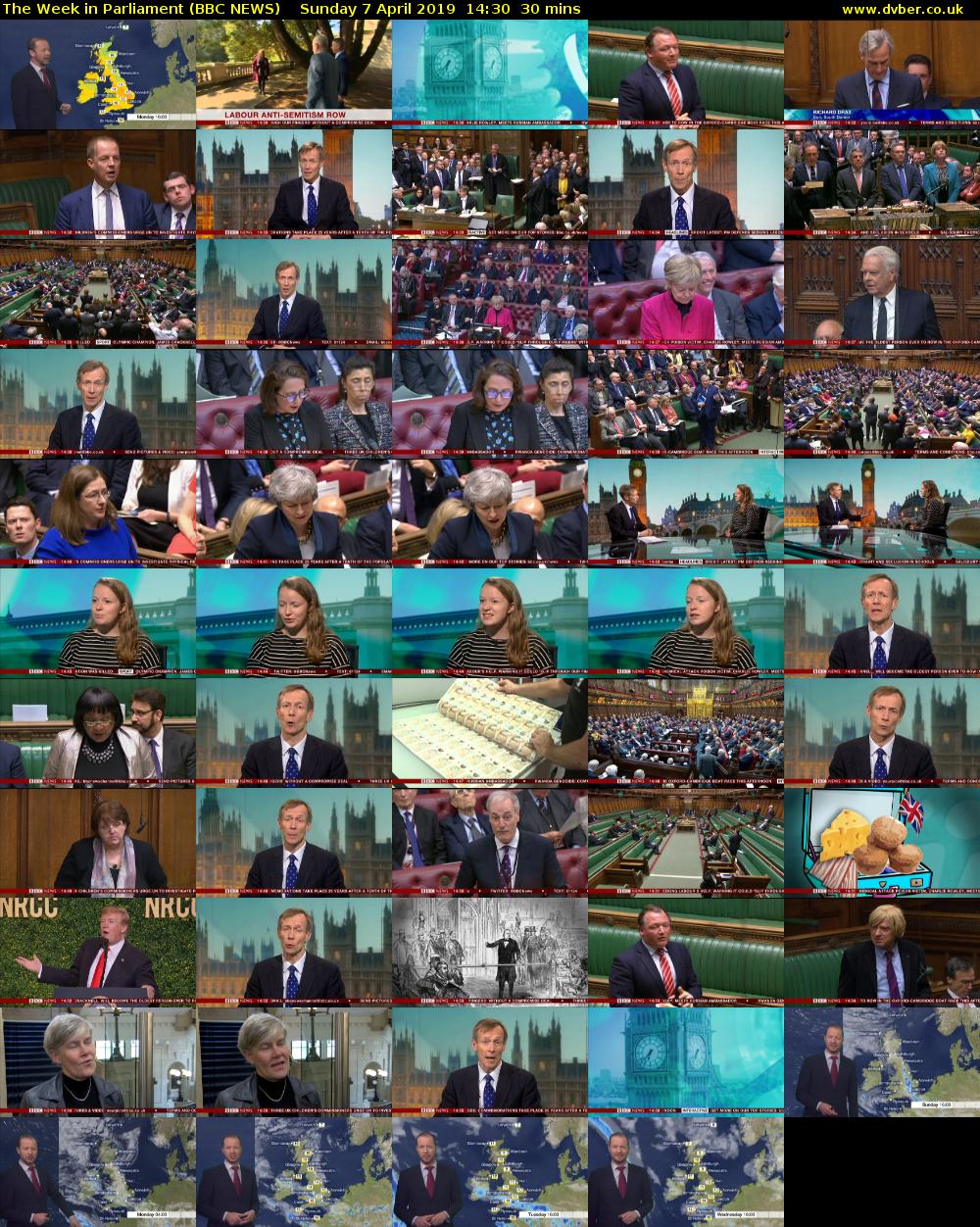 The Week in Parliament (BBC NEWS) Sunday 7 April 2019 14:30 - 15:00