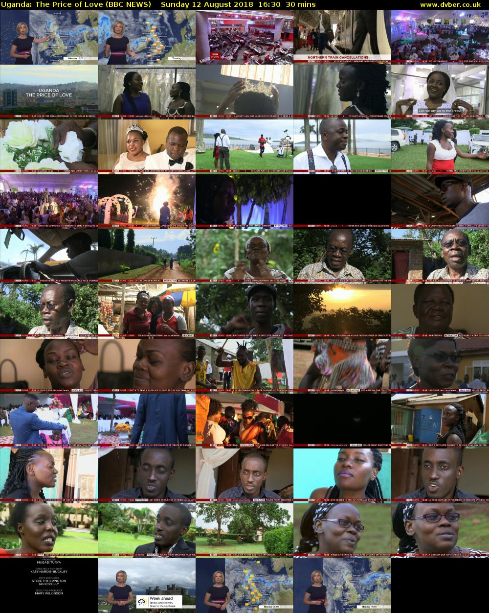 Uganda: The Price of Love (BBC NEWS) Sunday 12 August 2018 16:30 - 17:00
