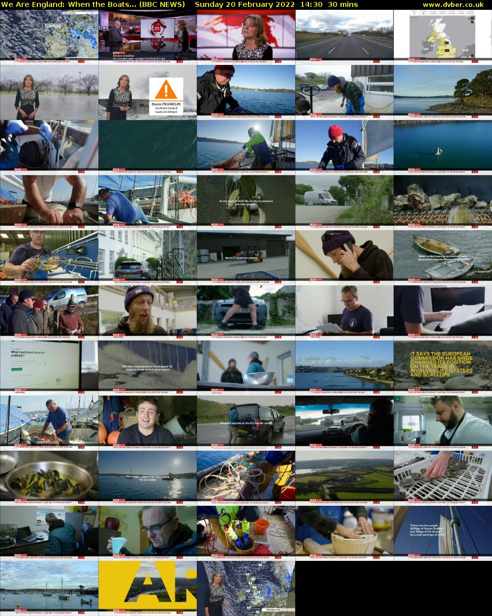 We Are England: When the Boats... (BBC NEWS) Sunday 20 February 2022 14:30 - 15:00
