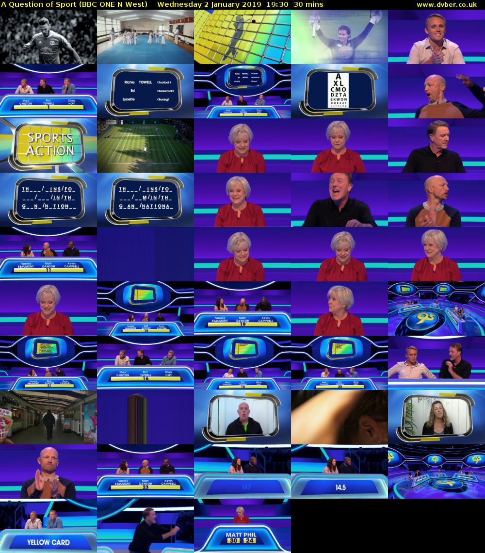 A Question of Sport (BBC ONE) 201901021930