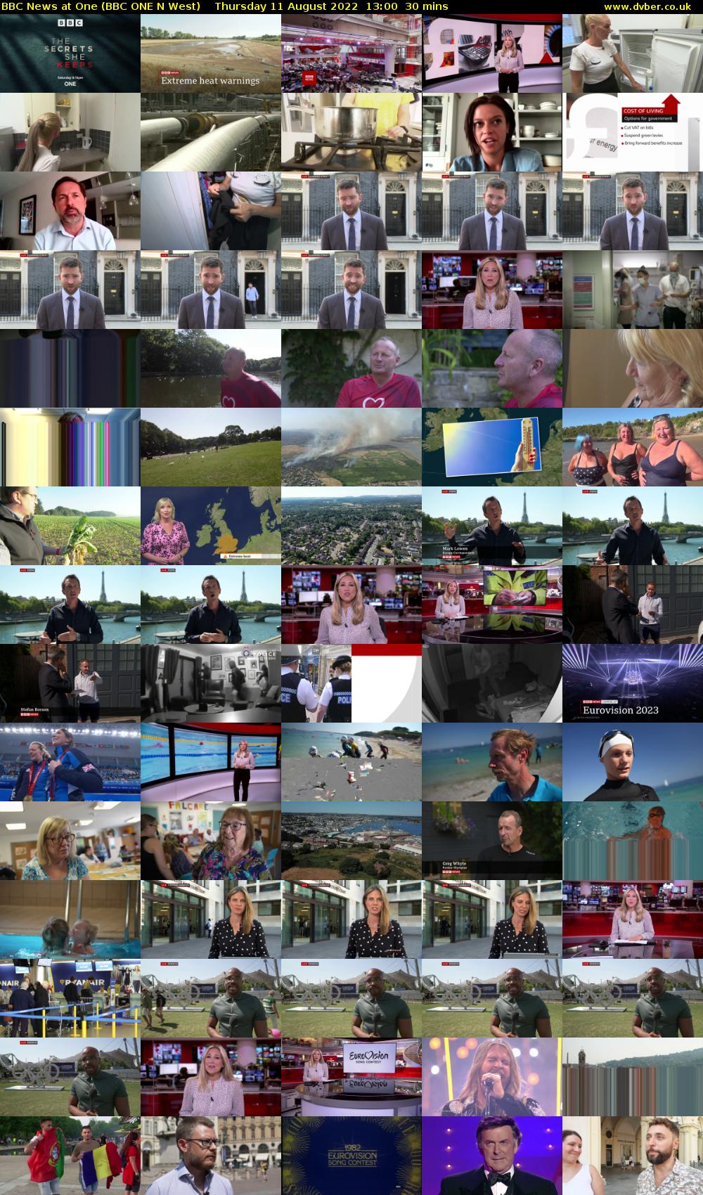 BBC News at One (BBC ONE N West) Thursday 11 August 2022 13:00 - 13:30