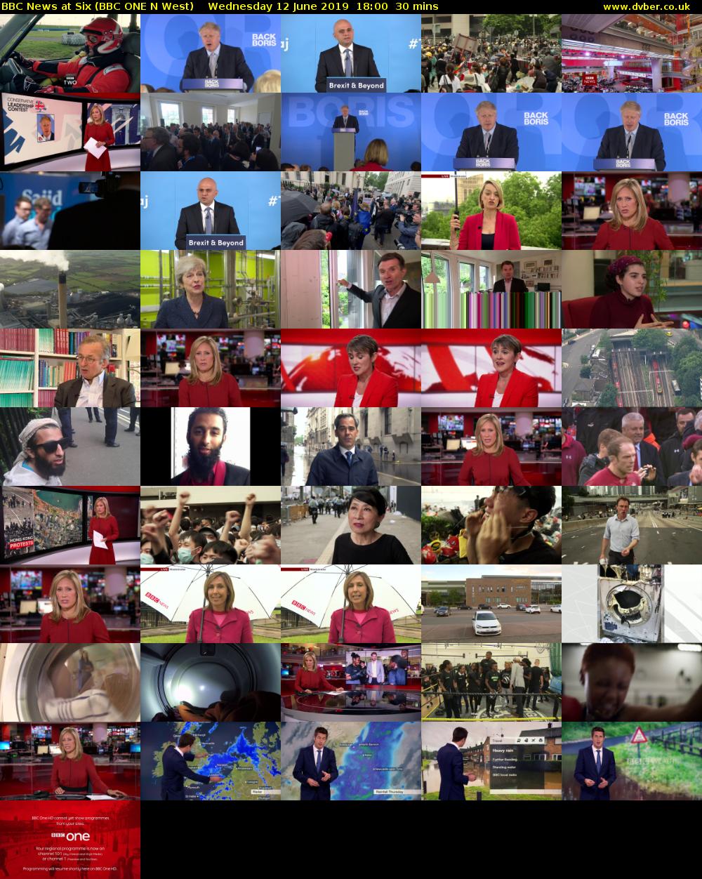 BBC News at Six (BBC ONE) 201906121800