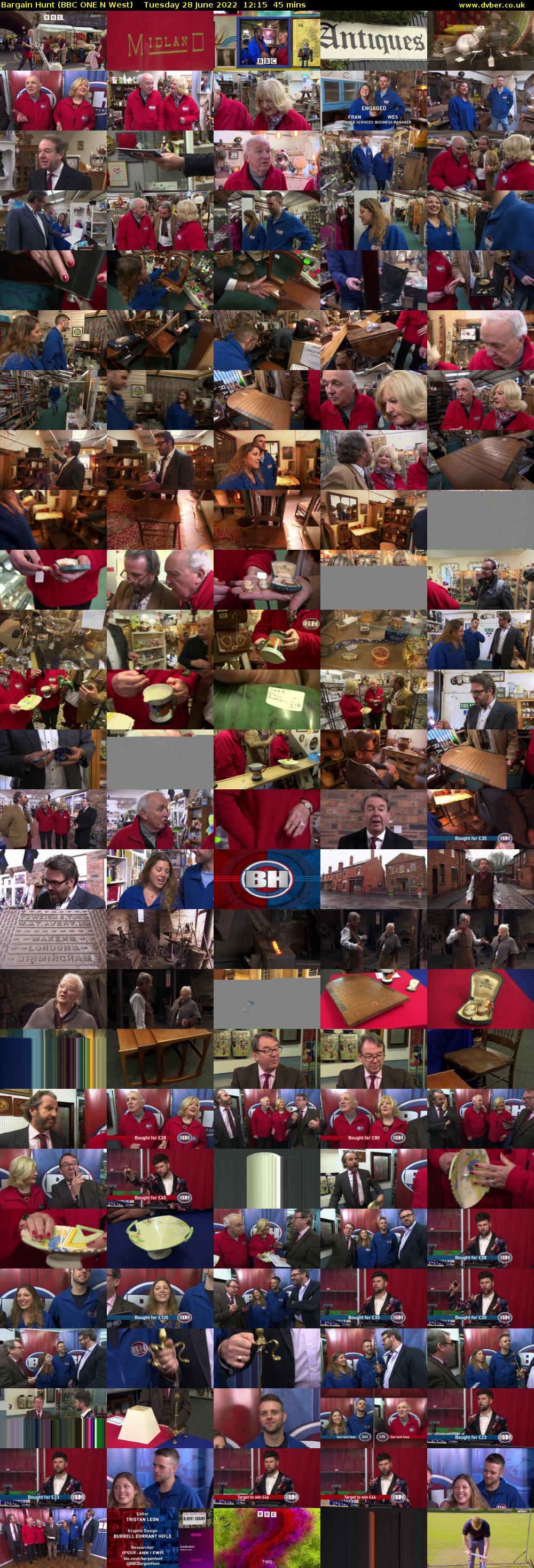 Bargain Hunt (BBC ONE N West) Tuesday 28 June 2022 12:15 - 13:00