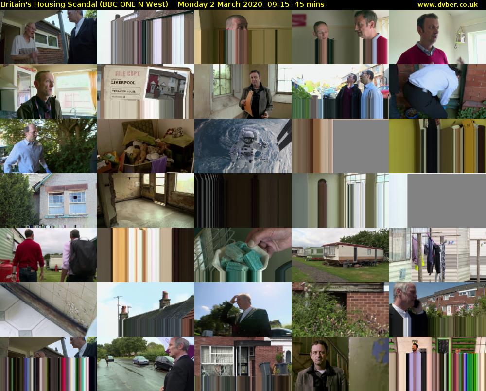 Britain's Housing Scandal (BBC ONE N West) Monday 2 March 2020 09:15 - 10:00