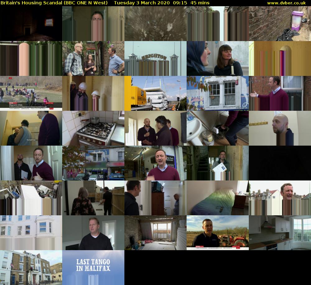 Britain's Housing Scandal (BBC ONE N West) Tuesday 3 March 2020 09:15 - 10:00