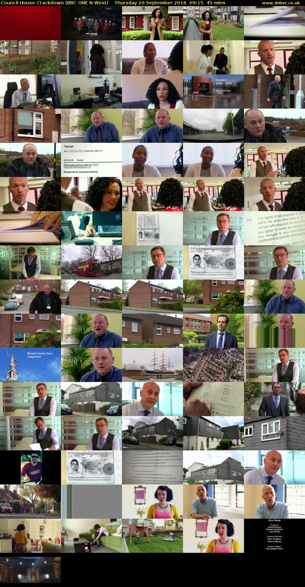 Council House Crackdown (BBC ONE N West) Thursday 20 September 2018 09:15 - 10:00