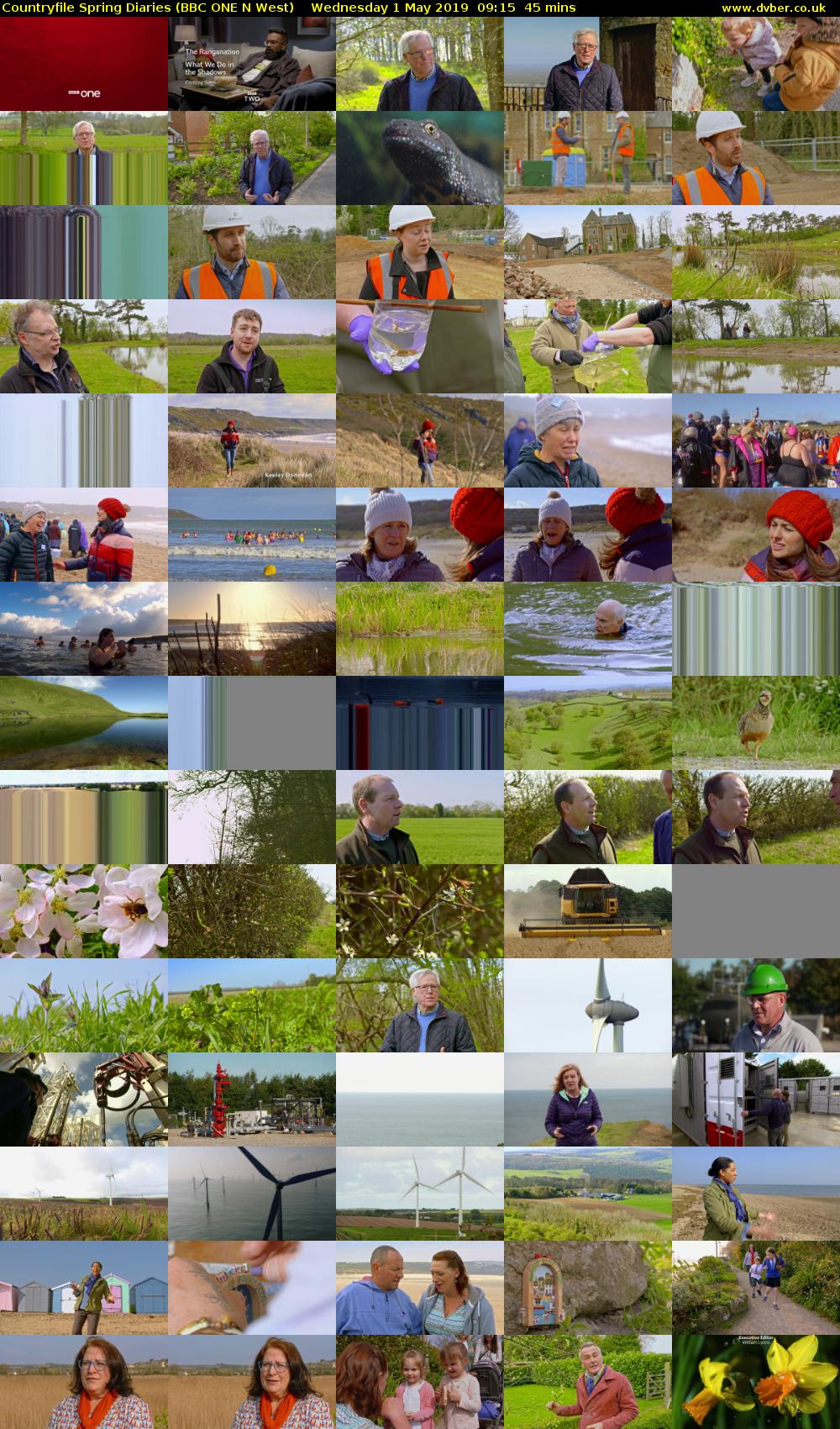 Countryfile Spring Diaries (BBC ONE N West) Wednesday 1 May 2019 09:15 - 10:00