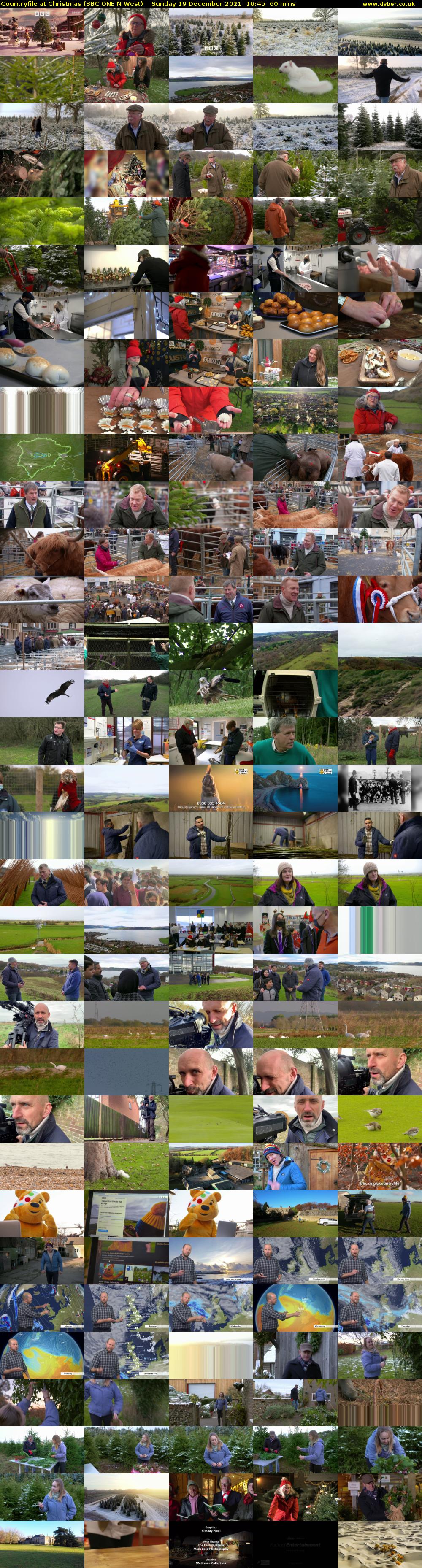 Countryfile at Christmas (BBC ONE N West) Sunday 19 December 2021 16:45 - 17:45