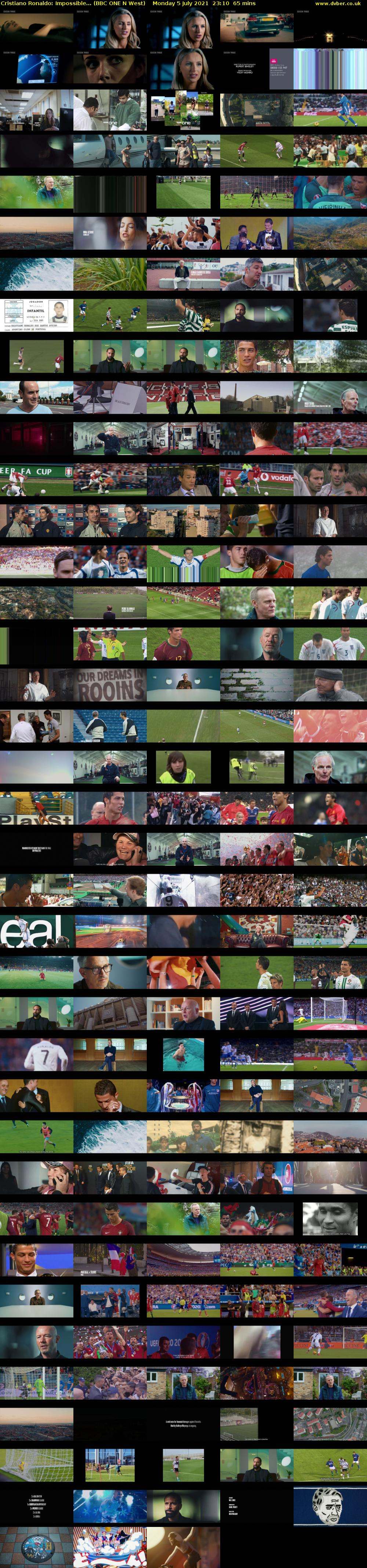Cristiano Ronaldo: Impossible... (BBC ONE N West) Monday 5 July 2021 23:10 - 00:15