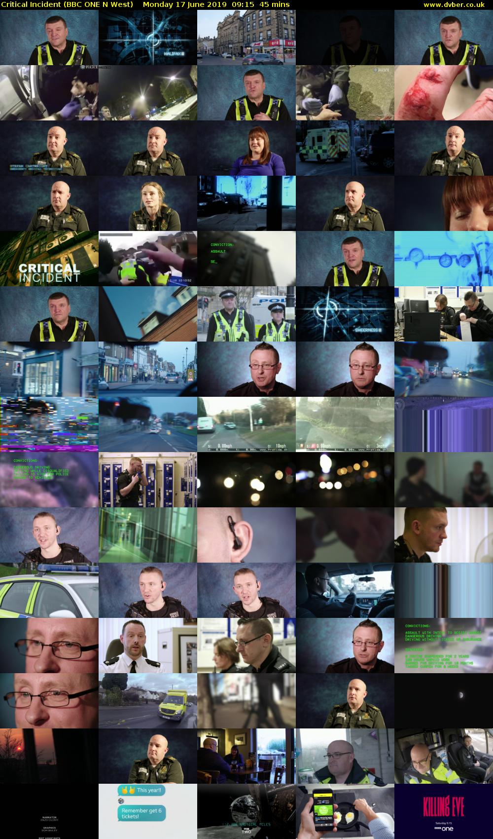 Critical Incident (BBC ONE N West) Monday 17 June 2019 09:15 - 10:00