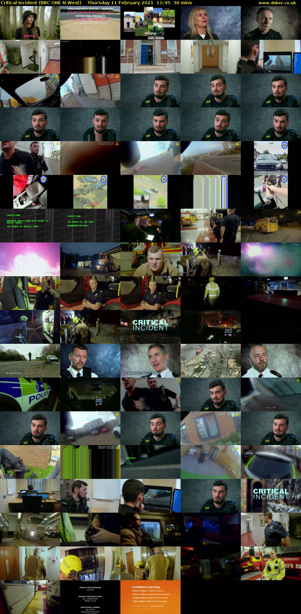 Critical Incident (BBC ONE N West) Thursday 11 February 2021 11:45 - 12:15