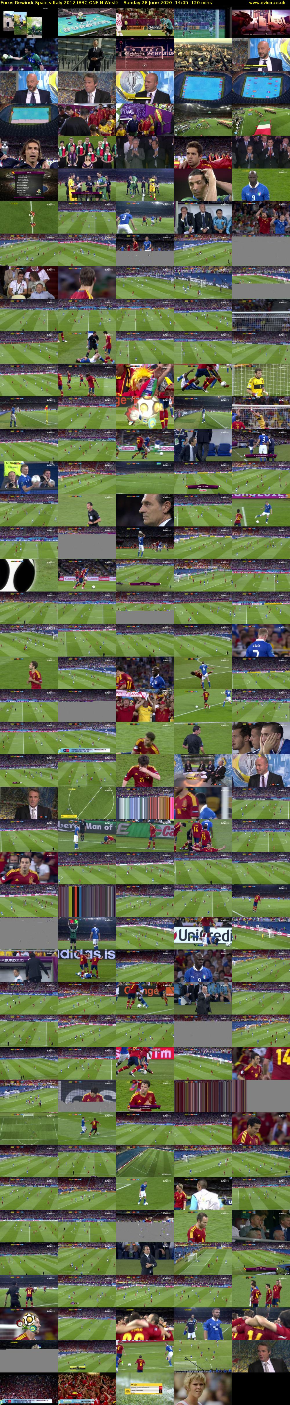 Euros Rewind: Spain v Italy 2012 (BBC ONE N West) Sunday 28 June 2020 14:05 - 16:05