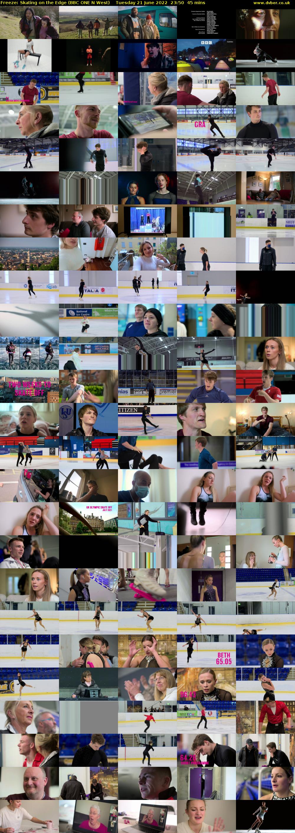 Freeze: Skating on the Edge (BBC ONE N West) Tuesday 21 June 2022 23:50 - 00:35