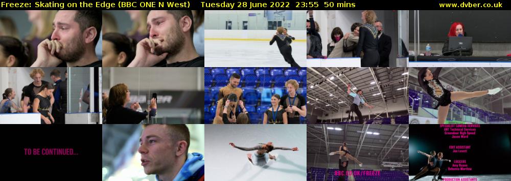 Freeze: Skating on the Edge (BBC ONE N West) Tuesday 28 June 2022 23:55 - 00:45