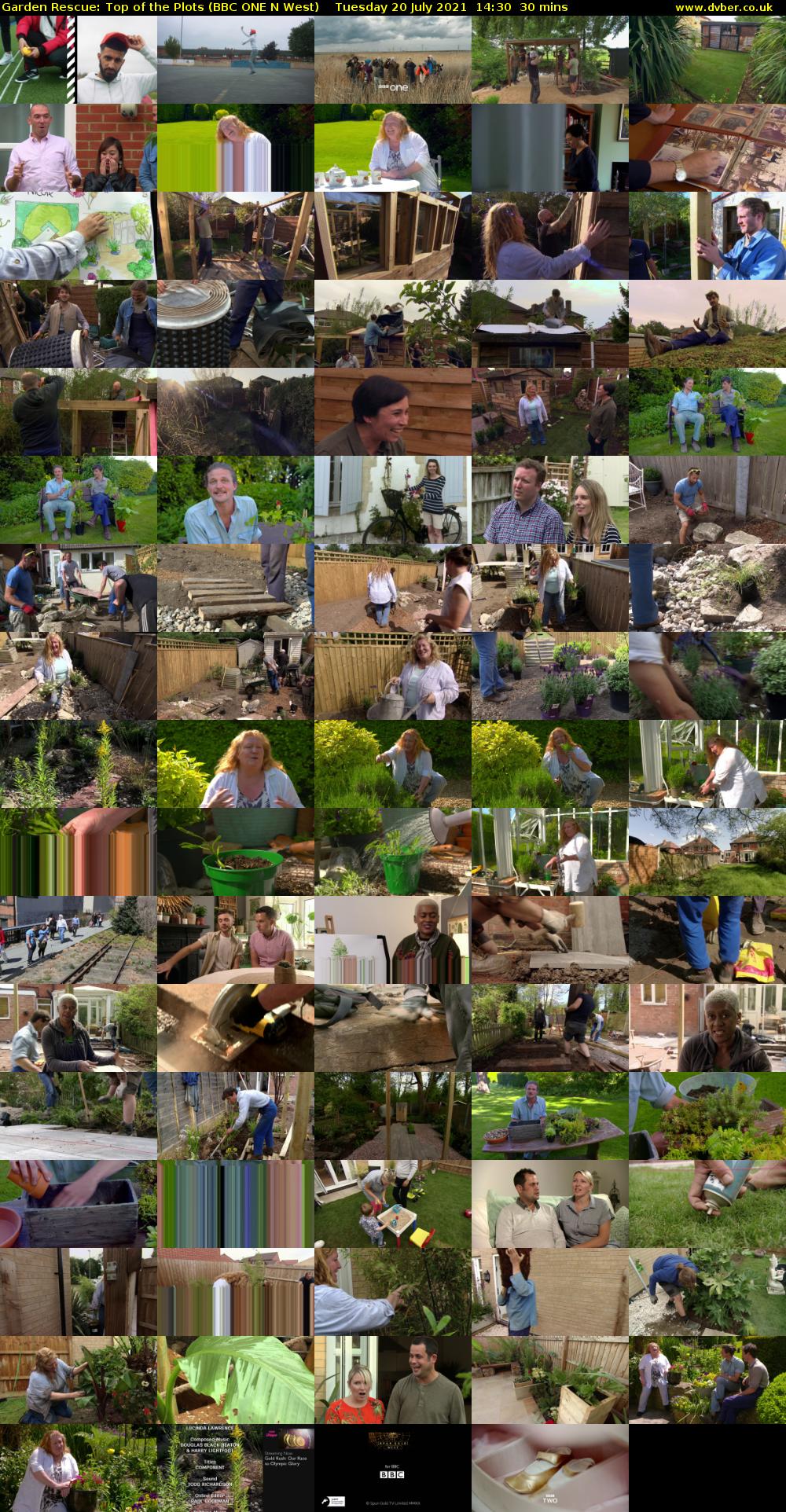 Garden Rescue: Top of the Plots (BBC ONE N West) Tuesday 20 July 2021 14:30 - 15:00