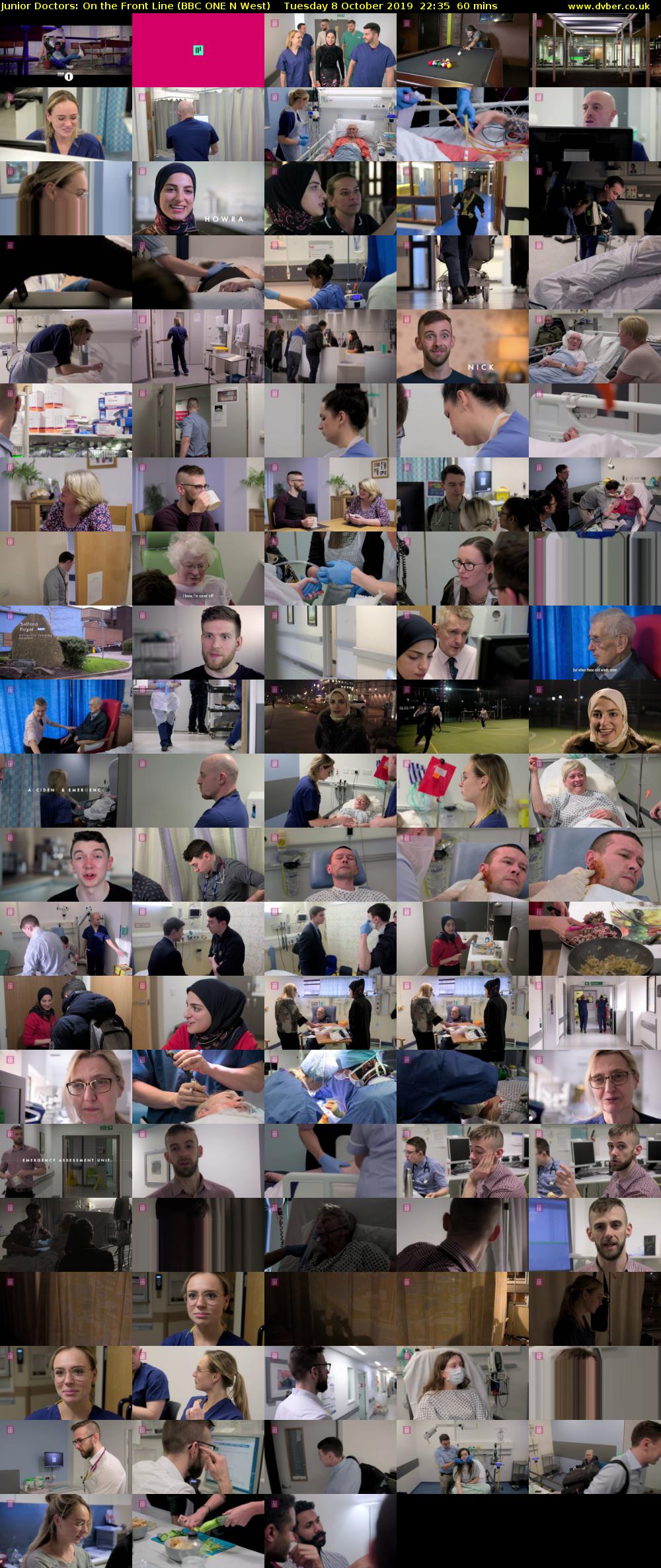 Junior Doctors: On the Front Line (BBC ONE N West) Tuesday 8 October 2019 22:35 - 23:35