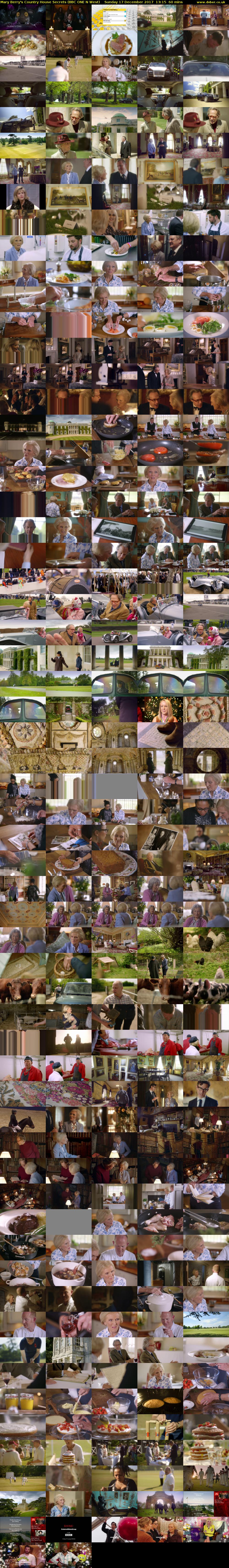 Mary Berry's Country House Secrets (BBC ONE N West) Sunday 17 December 2017 13:15 - 14:15