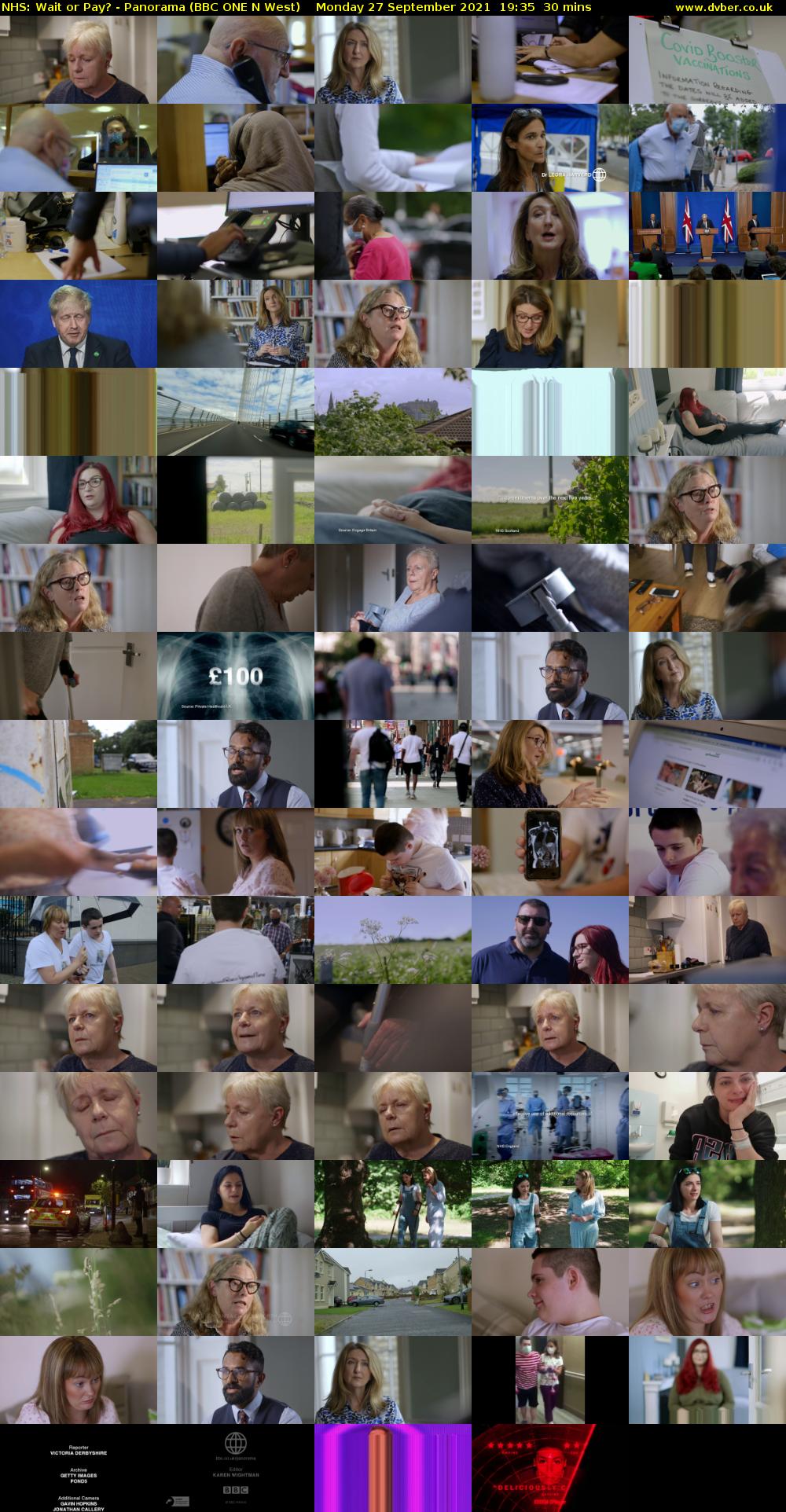 NHS: Wait or Pay? - Panorama (BBC ONE N West) Monday 27 September 2021 19:35 - 20:05