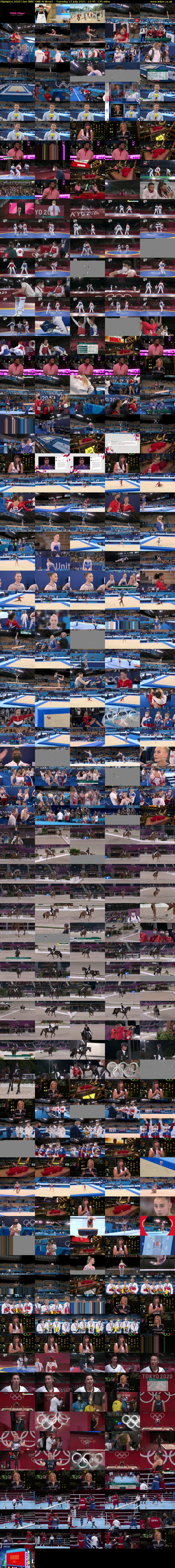 Olympics 2020 Live (BBC ONE N West) Tuesday 27 July 2021 12:45 - 15:00