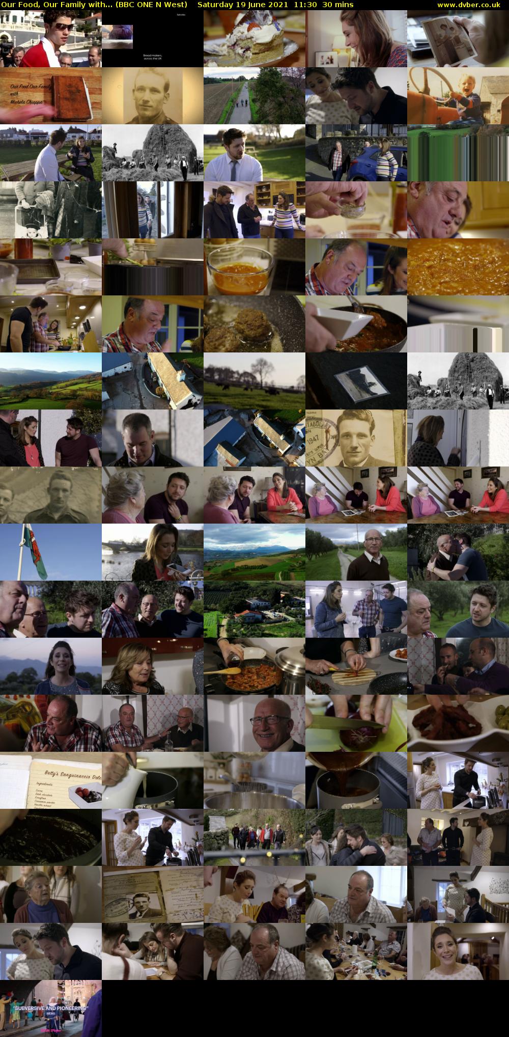Our Food, Our Family with... (BBC ONE N West) Saturday 19 June 2021 11:30 - 12:00