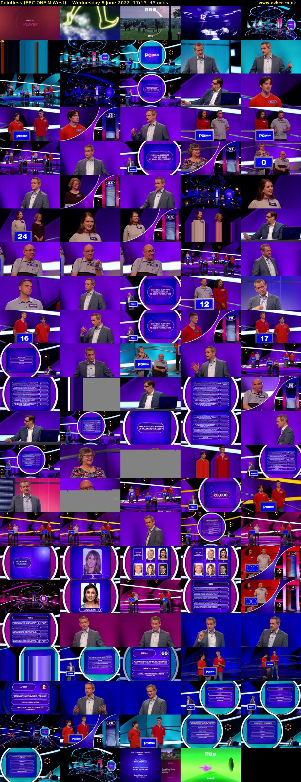 Pointless (BBC ONE N West) Wednesday 8 June 2022 17:15 - 18:00