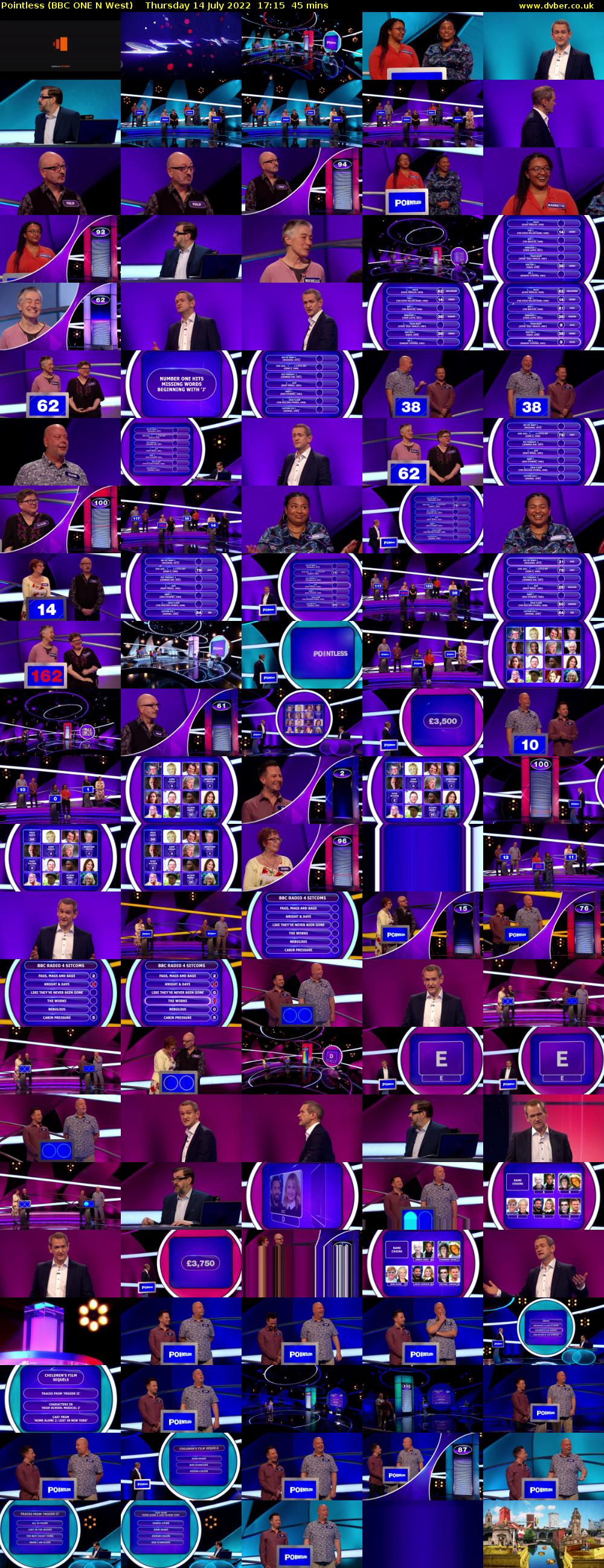 Pointless (BBC ONE N West) Thursday 14 July 2022 17:15 - 18:00