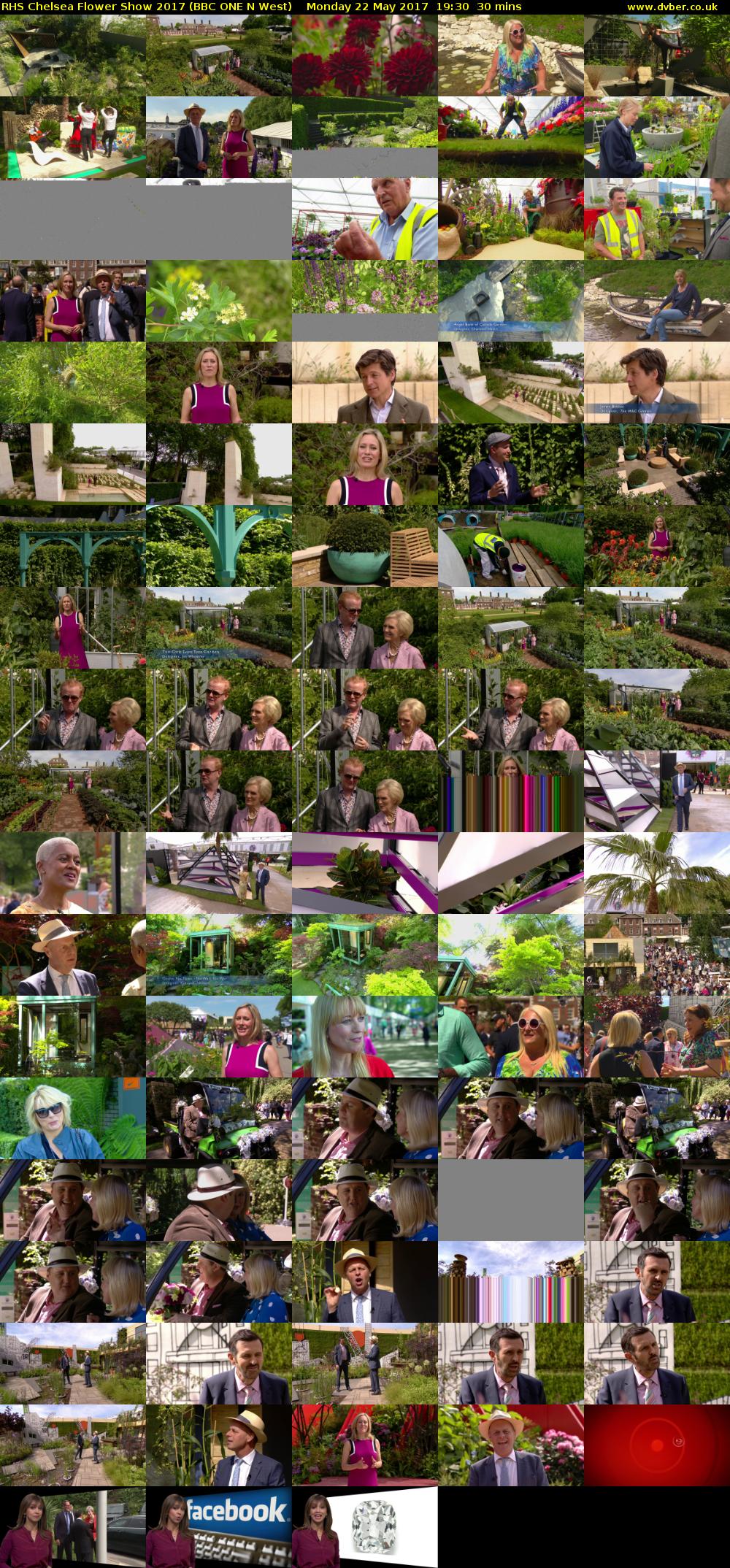 RHS Chelsea Flower Show 2017 (BBC ONE N West) Monday 22 May 2017 19:30 - 20:00