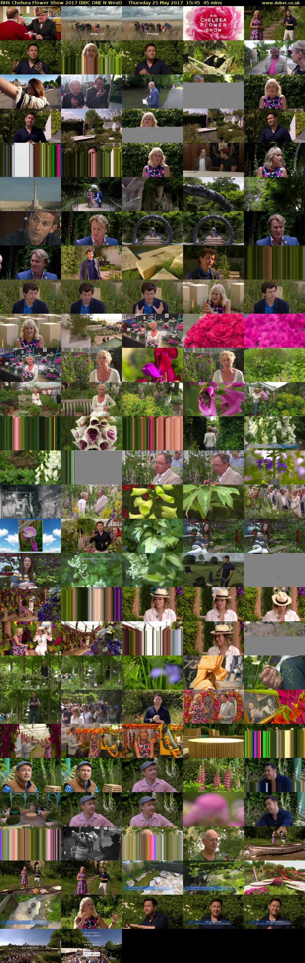 RHS Chelsea Flower Show 2017 (BBC ONE N West) Thursday 25 May 2017 15:45 - 16:30