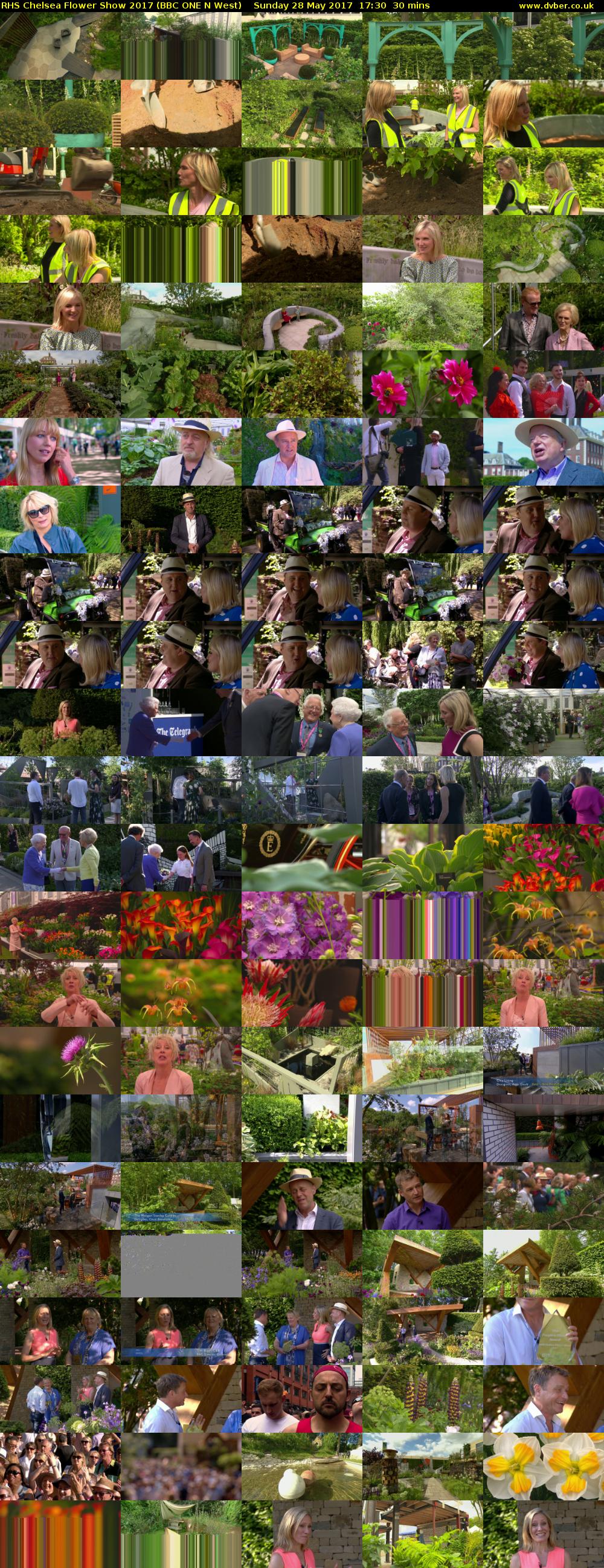 RHS Chelsea Flower Show 2017 (BBC ONE N West) Sunday 28 May 2017 17:30 - 18:00