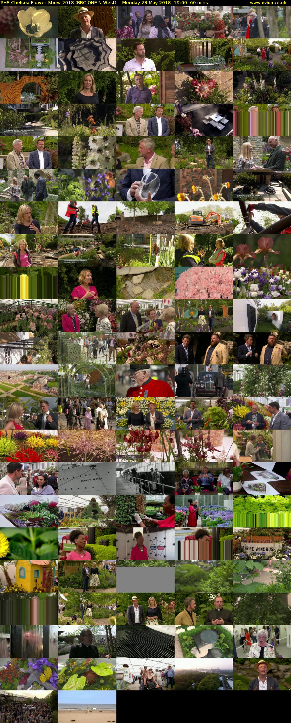RHS Chelsea Flower Show 2018 (BBC ONE N West) Monday 28 May 2018 19:00 - 20:00