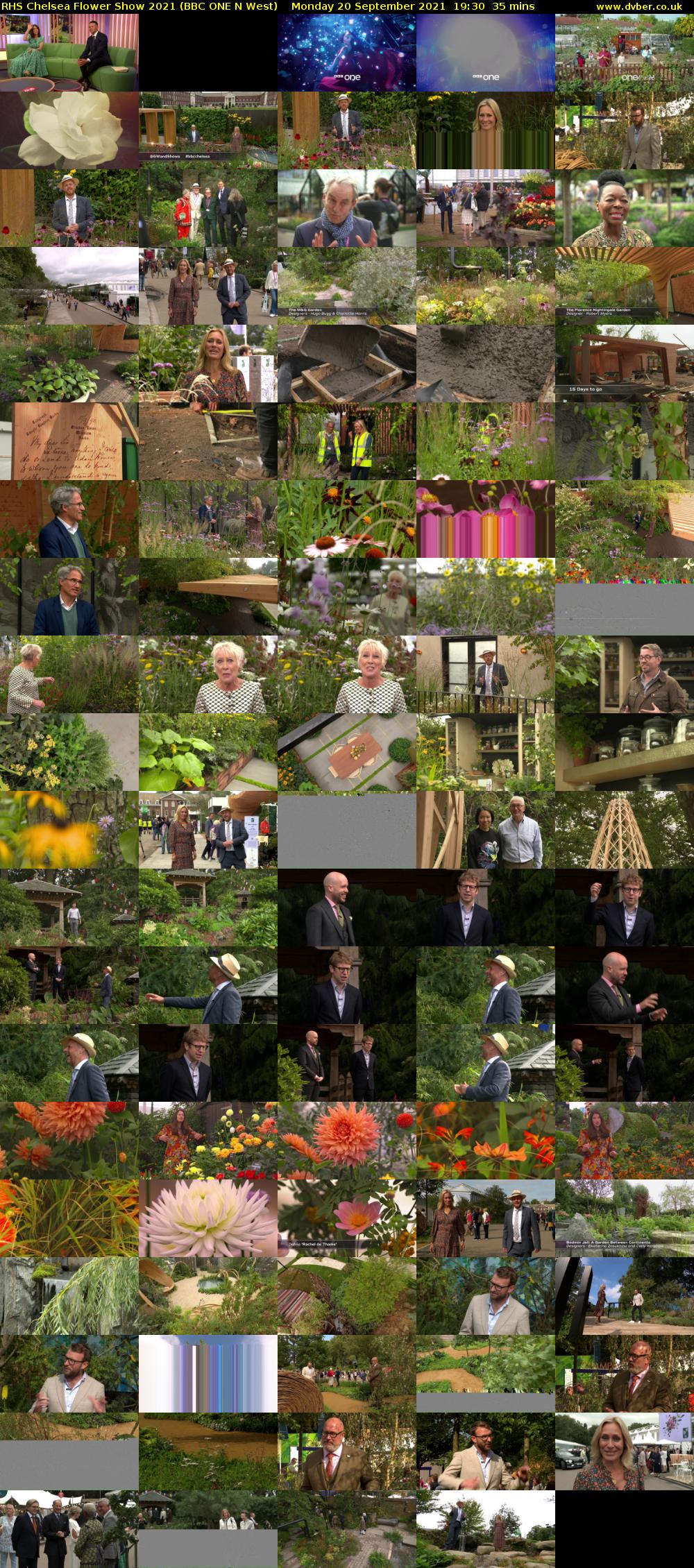 RHS Chelsea Flower Show 2021 (BBC ONE N West) Monday 20 September 2021 19:30 - 20:05