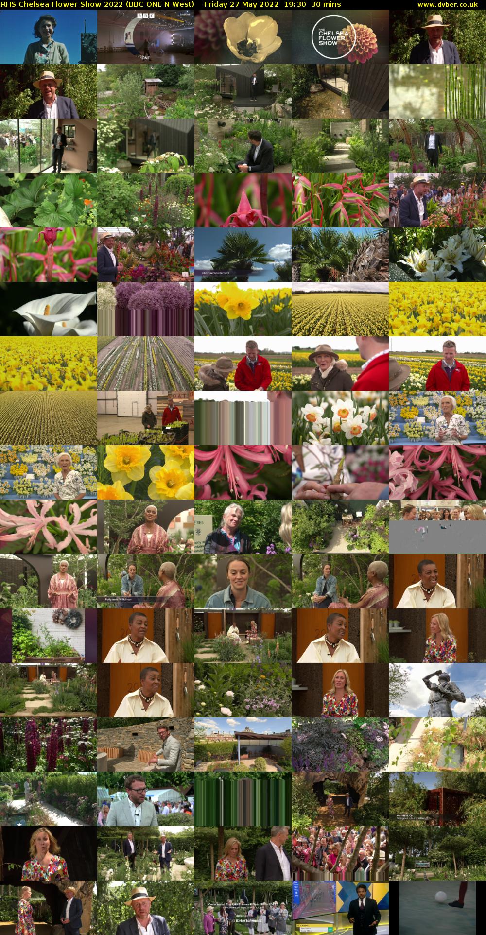 RHS Chelsea Flower Show 2022 (BBC ONE N West) Friday 27 May 2022 19:30 - 20:00
