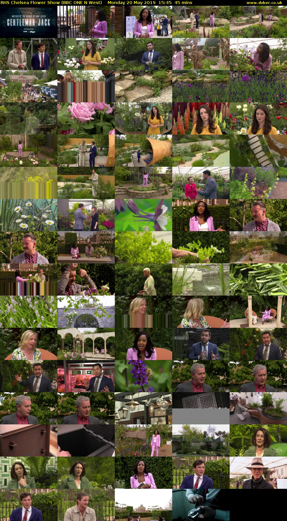 RHS Chelsea Flower Show (BBC ONE N West) Monday 20 May 2019 15:45 - 16:30